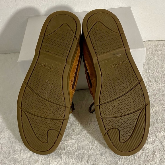 Sperry Topsider Two-Toned Leather Boat Shoes Men’s Size 8.5M Brown & Tan - Picture 7 of 9